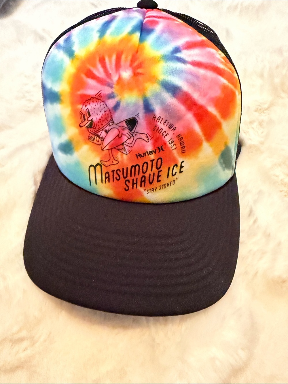 Hurley Matsumoto Shaved Iced Unique Tie-Dye Cap- Unisex - Picture 5 of 16